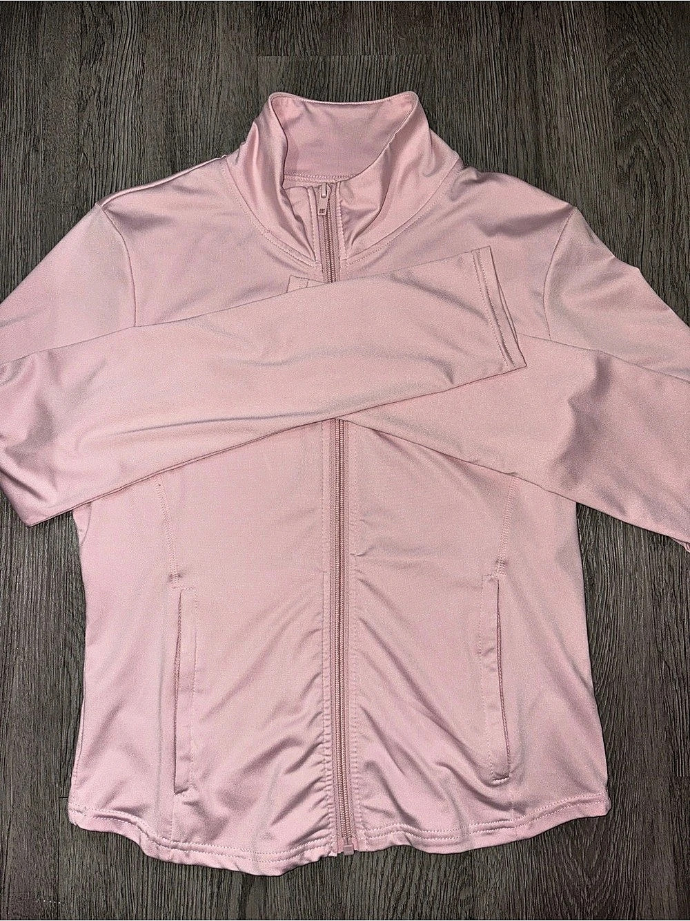 Charlotte Russe Refuge Athletics Pastel Blush Pink 2 Piece Jacket Leggings Set